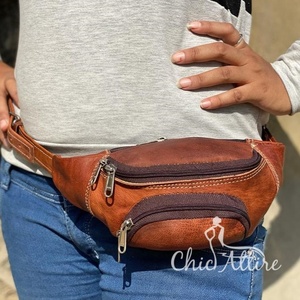 New Customized Genuine Leather Utility Hip Pocket <b>Belt</b> Hot Selling High Quality <b>Festival</b> <b>Belt</b> Multi Pocket Hip Bag for Women - Product Image 1