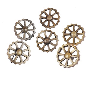 Wheel design cast iron knob <b>pull</b> drawer cabinet <b>for</b> <b>home</b> dresser door cabinet furniture decorative kitchen wardrobe handle knobs - Product Image 2