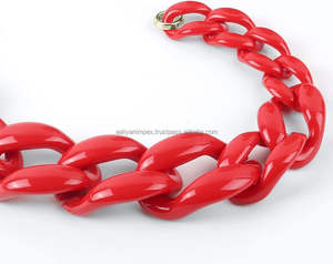 Aaliyan impex ชุดเครื่องประดับชุดต่างหูแฟชั่นสุดหรูสร้อยคอเรซินห่วงโซ่ลายดอกไม้สุดพิเศษของที่ระลึกจี้ - Product Image 4