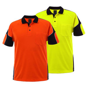 Chemise polo de travail réfléchissante haute visibilité imperméable pour hommes Flex Fit Enterprises avec impression personnalisée - Product Image 1