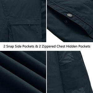 Meilleurs prix pour les vestes en toile de coton pour hommes, logo et design personnalisés, vestes pour hommes en vente en ligne - Product Image 5