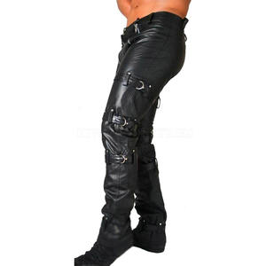 Pantalones de Cuero Gay Ligeros al por Mayor, Pantalones de Cuero Gay Cómodos con Cintura Elástica para Venta en Línea - Product Image 2