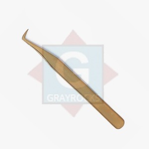 Pinzas de extensión de pestañas de acero inoxidable de alta calidad Pinzas de pestañas con logotipo personalizado - Product Image 2