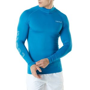 Venta directa de fábrica MMA Rashguard Shirt Logotipo personalizado Impreso Tela sublimada de longitud larga con mangas cortas - Product Image 1