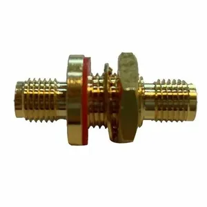 S-M-A hembra a S-M-A, adaptador hembra de mampara de buena calidad, Cable conector de S-M-A hembra de mampara individual - Product Image 3