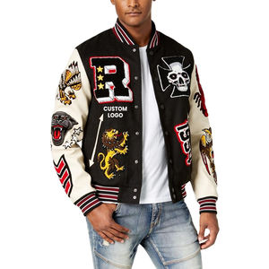 Vestes universitaires Letterman avec manches en cuir Nouveauté Meilleure vente Service OEM Dernier produit Logo personnalisé imprimé Vêtements pour hommes - Product Image 1