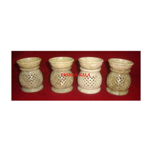 Indian Famous Design Natural Color Soapstone Aroma <b>Oil</b> <b>Burner</b> With Fine Finishing for Home Decoration With Manufacturing - Product Image 1