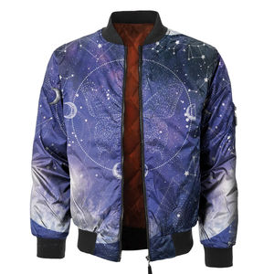 2025 Fábrica al por mayor MOQ bajo Impreso personalizado Chaqueta de bombardero de los hombres Mejor precio Cómodo de llevar chaqueta de bombardero de los hombres - Product Image 1