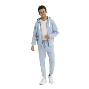 Pantalon de survêtement de couleur bleu ciel pour hommes séchage rapide coupe ample conception unie pour la course à pied pantalons de survêtement de Style de rue décontracté - Product Image 4