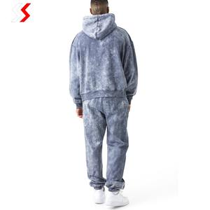 Survêtement pour homme en tissu lourd de qualité supérieure, imprimé sur mesure, lavage à l'acide, respirant, durable, anti-rides - Product Image 2