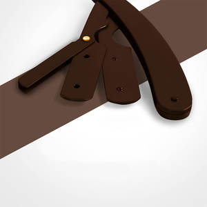 มีดโกนหนวดสแตนเลสสีดำสำหรับผู้ชายมีดโกนหนวดแบบครึ่งใบมีดออกแบบโลโก้ได้ตามต้องการ - Product Image 2