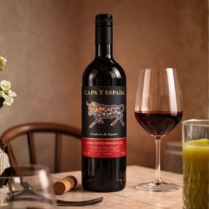 Capa y Espada - Vino Rosso Semidolce Tempranillo Garnacha 11% ABV, Vino Rosso Spagnolo 750ml - Product Image 3