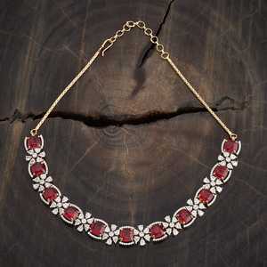 Crystal Zircon <b>Necklace</b> Elegant and Dazzling - Product Image 1