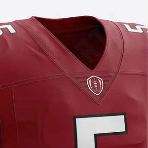 Ensemble d'uniformes de football américain 7v7 en polyester 100% en vrac, personnalisé, respirant, sans manches, imprimé, vêtements de performance pour équipe athlétique - Product Image 4