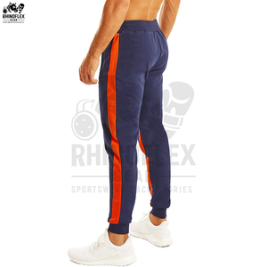 Men's Casual Cotton Fleece Sweatpants <b>Elastic</b> <b>Waistband</b> With Drawstring Top Quality Breathable Sweatpants - Product Image 4