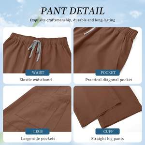 Mejores ventas Unisex Scrub Sets Hospital uniformes enfermería médico Scrubs para médicos cómodo cuello en V Jogger al por mayor - Product Image 2