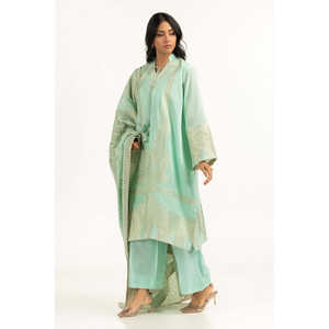 Traje de Jacquard Teñido de 3 Piezas IUSTKSD-1119 para Verano - Product Image 2