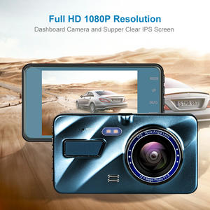 4.0 pouces IPS Dash Cam 1080P HD vue avant et arrière 2 voies caméra de voiture écran tactile DVR enregistreur - Product Image 4