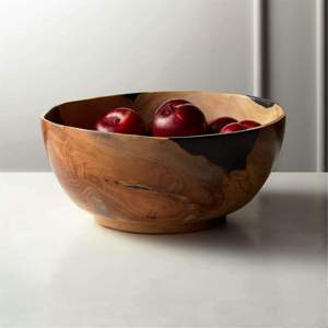 Cuenco de resina negra y madera de acacia Still, cuenco de resina en línea al mejor precio, tamaño de producto personalizado hecho en India - Product Image 1