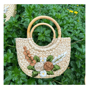 Sac en jacinthe d'eau, matériau naturel tissé en jacinthe, adapté au rangement quotidien et à l'utilisation comme sac à main, Vietnam - Product Image 5