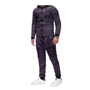 Survêtement en coton et polyester camouflage pour hommes jogging unisexe personnalisé en gros pour adultes pour l'hiver course à pied sublimation - Product Image 5