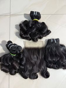 Exportadores indios ofrecen extensiones de cabello humano rizado hinchable virgen suave de alta calidad proveedor al por mayor 2025 precio bajo - Product Image 2