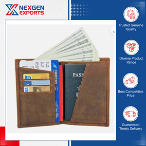 ซองหนังใส่หนังสือเดินทางที่ใส่พาสปอร์ตแบบเย็บด้วยมือเป็นมิตรกับการเดินทางแบบมาตรฐาน - Product Image 5