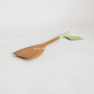 Espátula de madera de alta calidad, cuadrada, nueva combinación, juego de utensilios de cocina de forma larga de Color sólido para cocinar y servir todos los días - Product Image 3