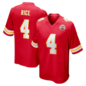 Maillots de football des Kansas pour hommes, 15 Patrick Mahomes, 9 JuJu Smith-Schuster, 87 Kelce, 10 Pacheco, cousus, VP Limited USA - Rouge - Product Image 2