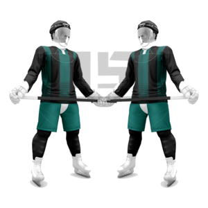 Uniforme de hockey sur glace imprimé par sublimation, maillot d'équipe haute performance, short en tissu extensible, respirant, séchage rapide, antibactérien, 3D - Product Image 3