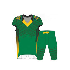 Sublimación personalizada Conjuntos de camisetas de fútbol americano Secado rápido Transpirable Impresión de transferencia de calor Ligero XL Patrón corto 3D - Product Image 3