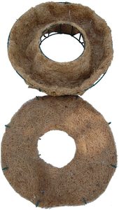 Forme de fil de couronne vivante avec doublure en Coco conception originale décoration pour jardin 24x15 pouces - Product Image 3
