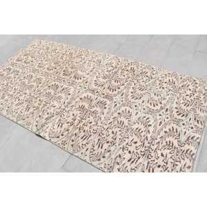 4.3x8 ft Rug, Vintage Turkish Rug, <b>Red</b> <b>Wool</b> Rug - Product Image 4