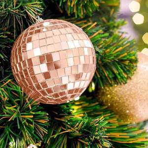 Boules de miroir disco écologiques de 1.57 pouces, décoration de maison et décoration d'arbre de Noël imperméables à bas prix - Product Image 5