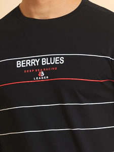 Venta caliente de los hombres Casual media manga 100% algodón Camiseta cómoda estirable cuello elegante diseño impreso de moda Regular - Product Image 3