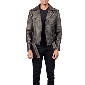 Chaqueta de Cuero para Hombre Smart Look, Elaborada con Textura de Cuero Suave que Brinda un Ajuste Relajado y una Presencia Elegante para el Uso Diario - Product Image 1