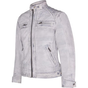 Chaqueta de Motociclista de Cuero, Chaqueta Cortavientos Ajustada para Hombre, Estilo de Carreras de Moda de Invierno, Suministro al por Mayor Personalizado - Product Image 5