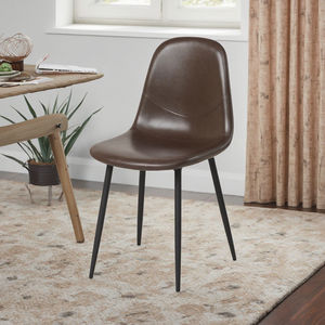 Muebles de Comedor, Silla Lateral Ergonómica y Elegante, Muebles de Apartamento, Patas de Metal, Sillas para Comedor - Product Image 4