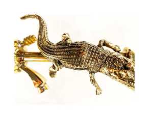 Cachimbas Farida de Lujo, Fabricadas en Egipto, Venta al por Mayor, Lacadas, de Latón Macizo, Diseño de Cocodrilo, Mini Cachimba de 55 cm, Tipo Recto, Única y Elegante - Product Image 5