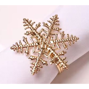 Servilletero de Navidad Servilleta de Navidad Hebilla Copo de nieve Forma Servilleta decorativa Clip en precio razonable - Product Image 4