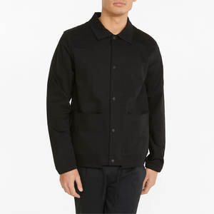 Alta calidad, logotipo personalizado, hombres, entrenadores, chaquetas, colores sólidos, cuello levantado, ropa informal de invierno, venta al por mayor - Product Image 1