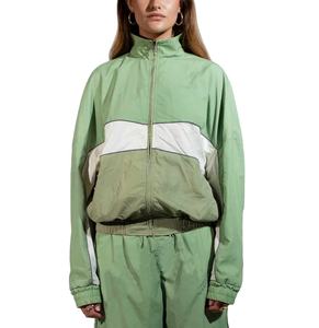 เสื้อแจ็คเก็ตกันลมสำหรับผู้หญิงเสื้อกันลมผ้าโพลีเอสเตอร์พิมพ์ลายตามสั่ง - Product Image 1