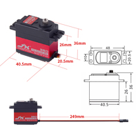 Servomoteur numérique sans noyau JX PDI 6221MG 20KG à couple élevé 180 degrés pour hélicoptère RC, robot, pièces de rechange de jouets, avion FPV RC