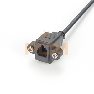 Connecteur <span class=keywords><strong>RJ11</strong></span> RJ10 RJ9 Cat.3 <span class=keywords><strong>4P4C</strong></span> vers prise RJ10, montage sur panneau, connecteur modulaire mâle vers femelle avec vis, câble téléphonique d'extension - Product Image 3
