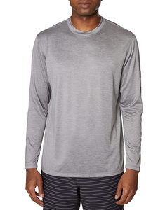 T-shirt 100% coton gris à manches longues, coupe ample, t-shirt en coton pour homme, t-shirt pour homme - Product Image 6