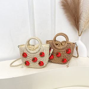 Nuevo Bolso de Hombro Tejido para Mujer, Diseño de Cesta de Verduras de Alta Gama, Ideal para Oficinistas y Playa, en Poliéster - Product Image 4