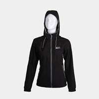 Offre Exclusive pour Femme : Veste d'Hiver Noire Coupe-Vent à Capuche, Thermocollée Sans Couture, avec Fermeture Éclair Polaire, Idéale pour Conditions Polaires