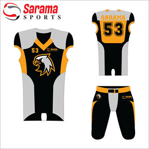 อเมริกันฟุตบอลเครื่องแบบปกติพอดีง่ายต่อการสวมใส่เครื่องแบบฟุตบอล/เยาวชนคลับ100% โพลีเอสเตอร์ - Product Image 3