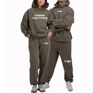 Vente en gros Pantalons de survêtement et sweats à capuche personnalisés unisexes Ensemble de jogging Brad Survêtements d'hiver brodés - Product Image 1