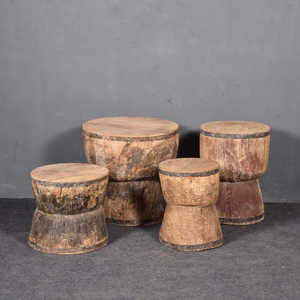 Solid Wood Rustic Modern Farmhouse Style <b>Nested</b> Side <b>Table</b> for Living Room Glass Coffee <b>Tables</b> Nesting Home Furniture - Product Image 2